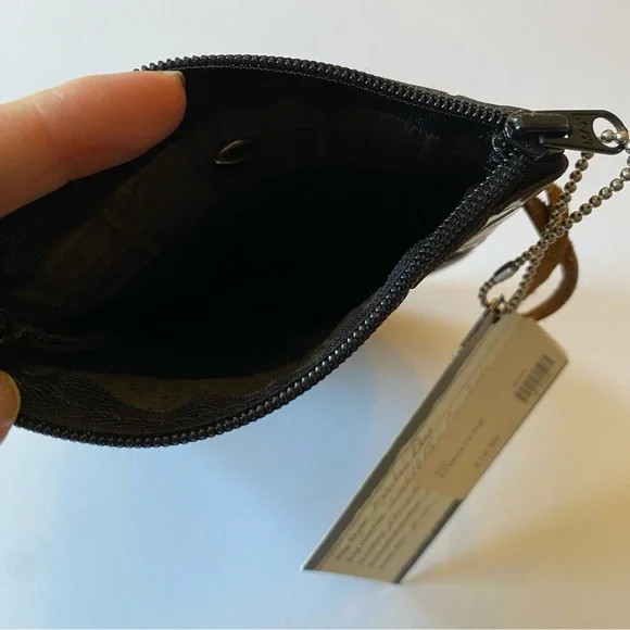 Lot of 2 Leather Marble Hip Bags Tan & Black with Clip - NWT - Woman Owned Co - Picture 12 of 12